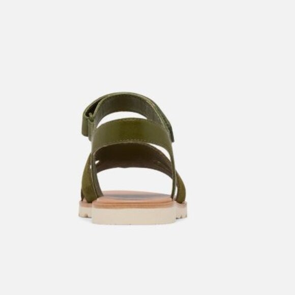 NEW Sorel Ella III Ankle Strap Sandals - Suede Utility Green For Women 252 - Picture 9 of 14